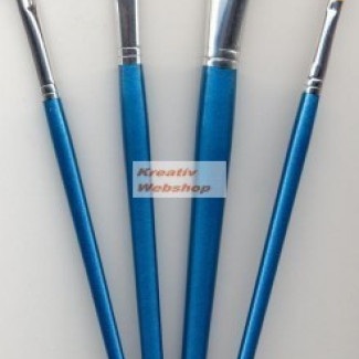 Ecsetkészlet - Gold Taklon ferdére vágott lapos ecsetek - 4 db Ecsetkészlet - Gold Taklon ferdére vágott lapos ecsetek - 4 db