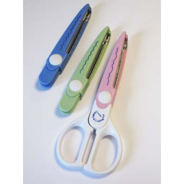 Cikk-cakk élű ollókészlet - 3 db különböző minta