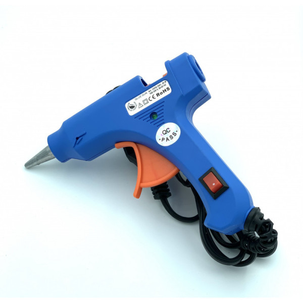 Professzionális Ragasztópisztoly, kicsi, 20 W - Kapcsolóval és Tisztítható Fémheggyel Professzionális Ragasztópisztoly, kicsi, 20 W - Kapcsolóval és Tisztítható Fémheggyel