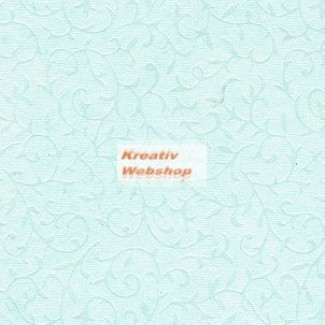 Domborított papír - Világoskék színű Gyöngyház Inda Papír