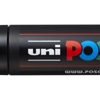 Dekormarker, 15 mm, vágott, UNI Posca PC-17K - Piros 15