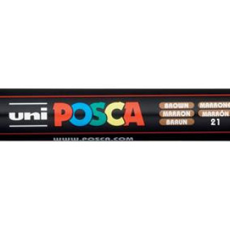 Dekormarker, 0,9-1,3 mm, UNI "Posca PC-3M", barna 21