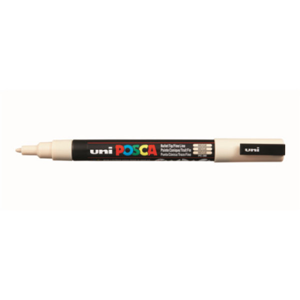 Dekormarker, 0,9-1,3 mm, UNI "Posca PC-3M" - Bézs 45 Dekormarker, 0,9-1,3 mm, UNI "Posca PC-3M" - Bézs 45