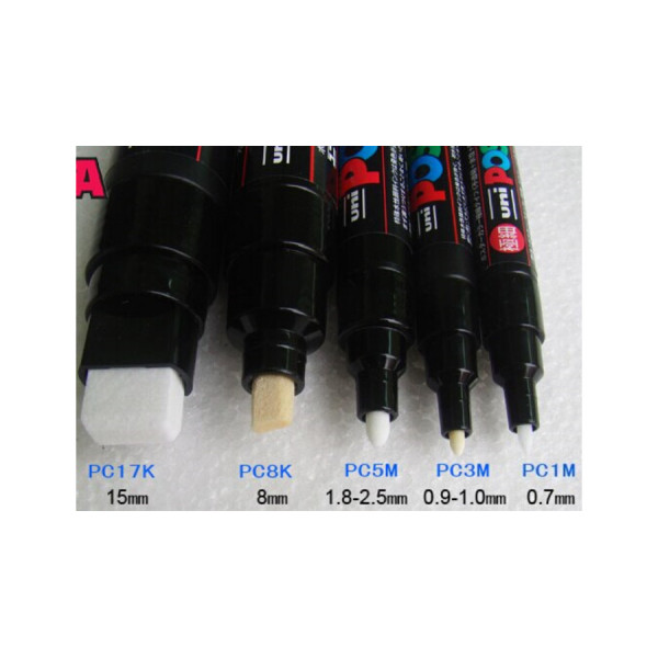Dekormarker, 0,9-1,3 mm, UNI Posca PC-3M - Tengerzöld P6