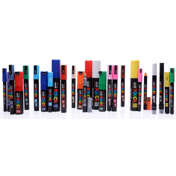 Dekormarker, 0,9-1,3 mm, UNI Posca PC-3M - Tengerzöld P6