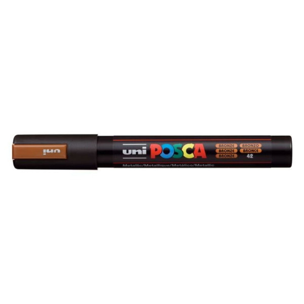 Dekormarker, 1,8-2,5 mm, UNI "Posca PC-5M", bronz 42