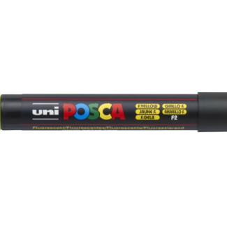 Dekormarker, 1,8-2,5 mm, UNI Posca PC-5M - Fluoreszkáló Sárga
