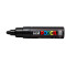 Dekormarker, 4,5-5,5 mm, UNI Posca PC-7M - Fekete - 24