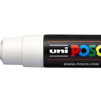Dekormarker, 4,5-5,5 mm, UNI Posca PC-7M - Fehér - 01