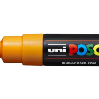 Dekormarker, 4,5-5,5 mm, UNI Posca PC-7M - Ragyogó sárga - 03