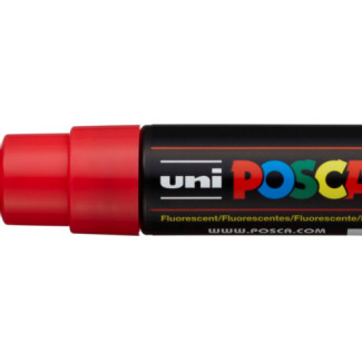 Dekormarker, 8 mm, vágott, UNI Posca PC-8K - Piros