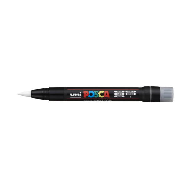 Posca ecsetfilc, ecsetvégű dekormarker (PCF-350) - Fehér 01 Posca ecsetfilc, ecsetvégű dekormarker (PCF-350) - Fehér 01