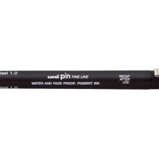 Rajzmarker, UNI PIN, fekete - Vágott hegyű filctoll, 1 mm Rajzmarker, UNI PIN, fekete - Vágott hegyű filctoll, 1 mm