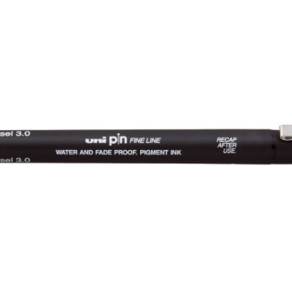 Rajzmarker, UNI PIN, fekete - Vágott hegyű filctoll, 3 mm Rajzmarker, UNI PIN, fekete - Vágott hegyű filctoll, 3 mm