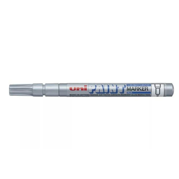 Lakkmarker, 2,2-2,8 mm, UNI "PX-20", fényes ezüst