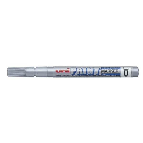 Lakkmarker, 0,8-1,2 mm, UNI "PX-21", ezüst Lakkmarker, 0,8-1,2 mm, UNI "PX-21", ezüst