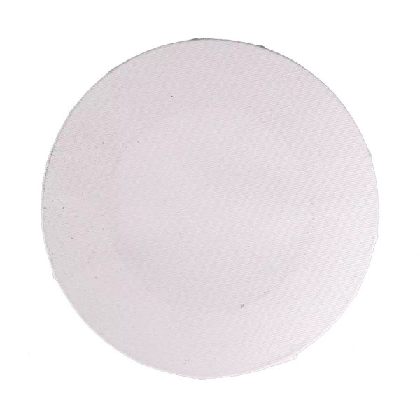 Keretre feszített, alapozott festővászon - Mona Lisa - Kör Alakú - 40 cm Fehér