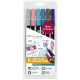 Tombow ABT Dual Brush Pen - Kéthegyű marker filctoll 6 db - vintage Tombow ABT Dual Brush Pen - Kéthegyű marker filctoll 6 db - vintage