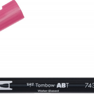 Tombow ABT Dual Brush Pen - szín: 743 (Hot Pink)