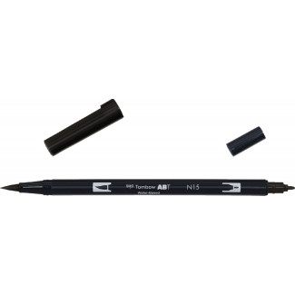 Tombow ABT Dual Brush Pen - Kéthegyű fekete filctoll (N15) Tombow ABT Dual Brush Pen - Kéthegyű fekete filctoll (N15)