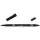 Tombow ABT Dual Brush Pen - Kéthegyű fekete filctoll (N15)