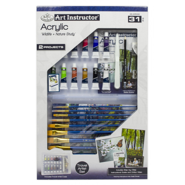Akrilfestő utazókészlet - 31 részes szett Akrilfestő utazókészlet - 31 részes szett