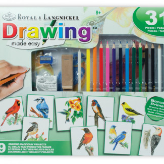 Hobby művész - Grafikai ajándékkészlet -Színes madarak