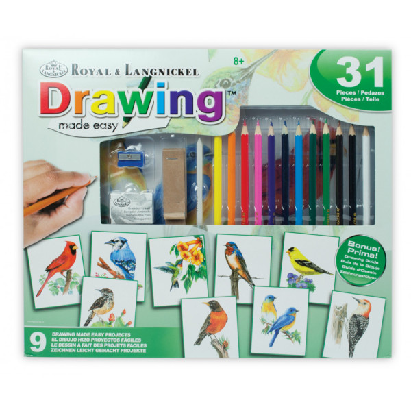 Hobby művész - Grafikai ajándékkészlet -Színes madarak