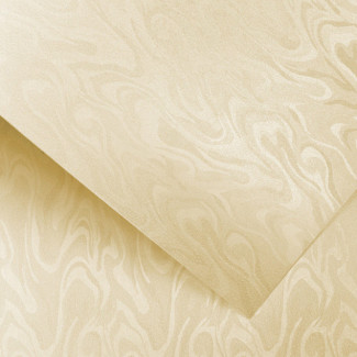 Domborított karton - Hullámvonal mintás karton, 220gr, A4, 1 lap - Krém színű