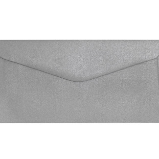 Galaxis Metálfényű DL boríték, 150 gr - 22x11 cm - Ezüst színű