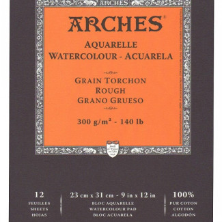 ARCHES savmentes akvarelltömb 100 % pamutból, 300 gr, hidegen préselt, durva felületű - 12 lap, A5 ARCHES savmentes akvarelltömb 100 % pamutból, 300 gr, hidegen préselt, durva felületű - 12 lap, A5