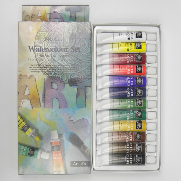 Akvarell művészfesték készlet - 12x12ml - Phoenix