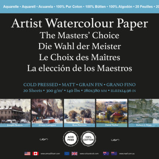 Baohong Akvarellpapír 300g 28x38cm Cold Pressed (finom szemcsés)