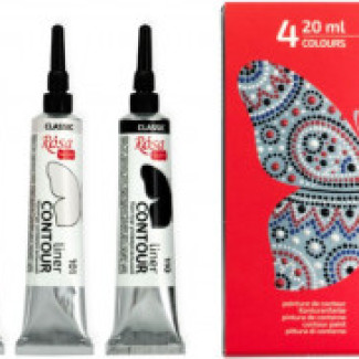 Universal outliner set 4x20ml ? classic colours
