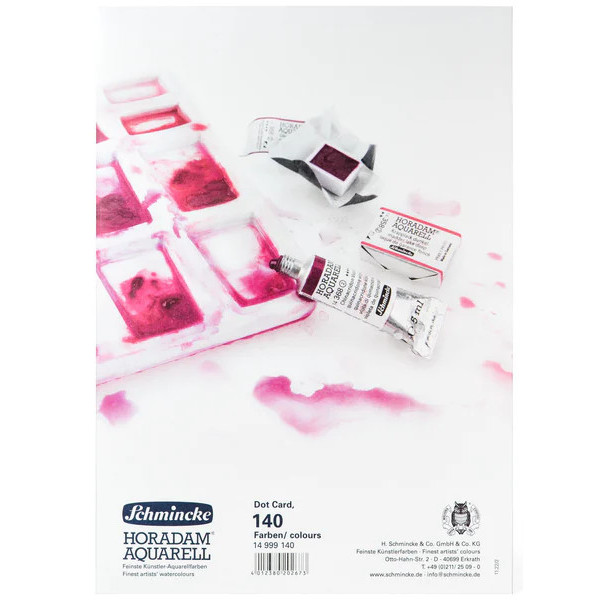 Tesztkarton akvarell festékek Schmincke Horadam 140 árnyalat