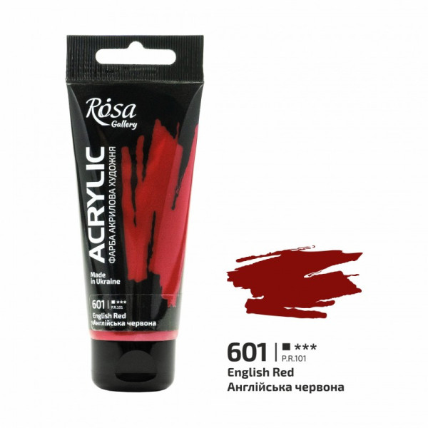 Rosa akrilfesték 60ml – 601 angolvörös