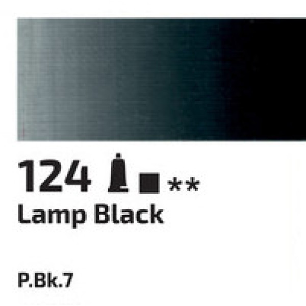 Olajfesték Rosa 45ml – 124 lámpafekete