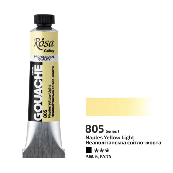 Rosa gouache festék 20ml – 805 nápolyi sárga világos