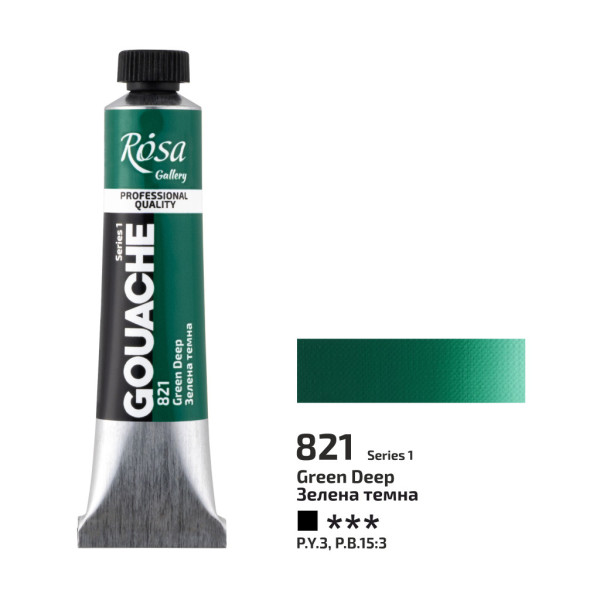Rosa gouache festék 20ml – 821 mélyzöld