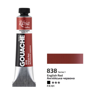 Rosa gouache festék 20ml – 838 angolvörös