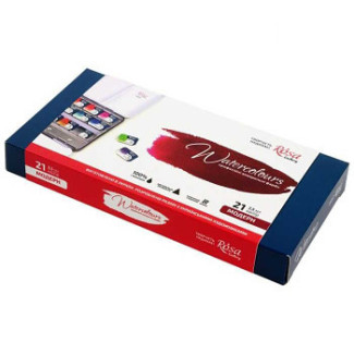 Rosa akvarellfesték készlet 21 db – Modern