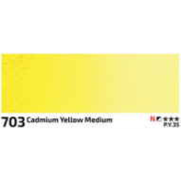 Rosa akvarellfesték 2.5ml – 703 kadmiumsárga közép