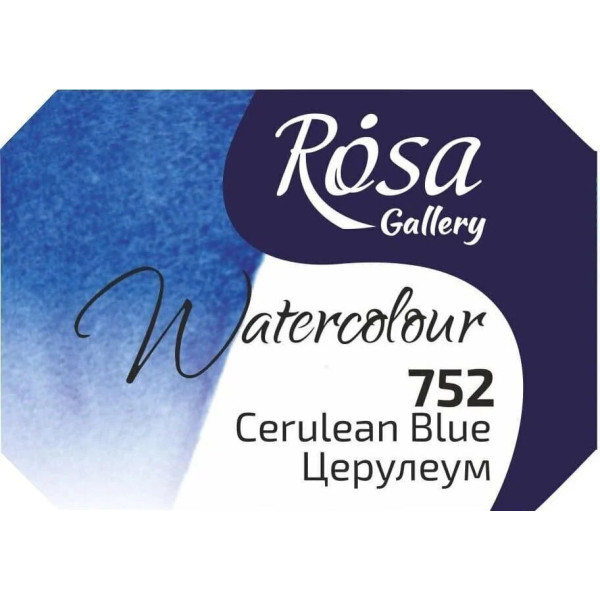 Rosa akvarellfesték 2.5ml – 752 cerulean kék