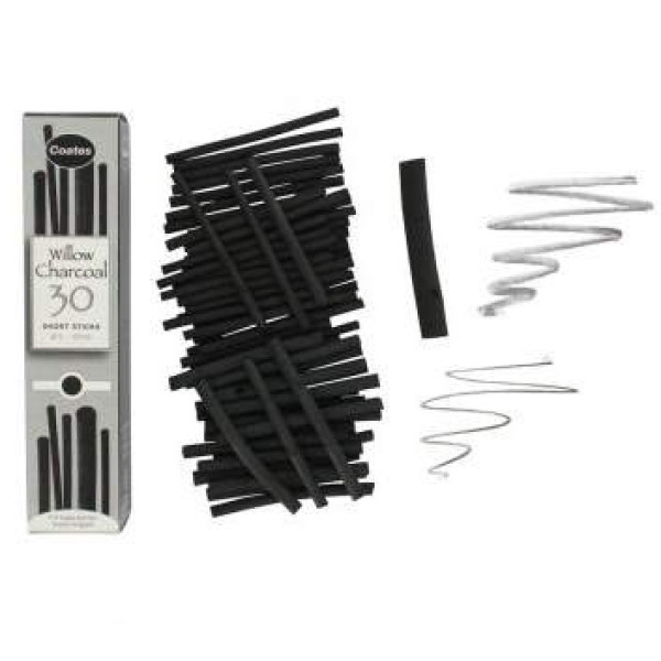 Coates Természetes ágszén - 30 db-os, rövid darabok vegyesen