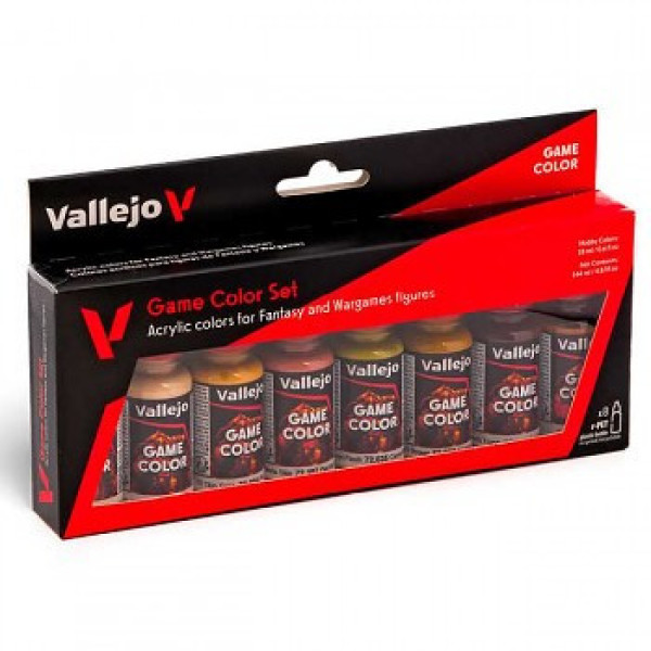 Vallejo modellező festékkészlet 8x18ml – Skin Tone Vallejo modellező festékkészlet 8x18ml – Skin Tone