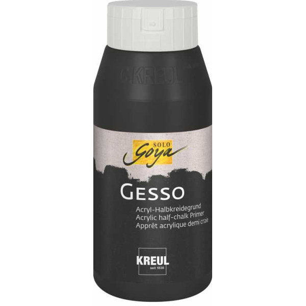 KREUL SOLO GOYA Gesso Primer - Fekete 750 ml