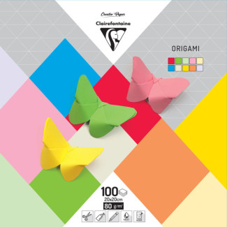 Origami papers Clairefontaine 20x20cm, 100 pcs ? Mix