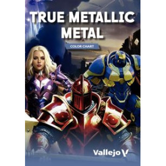 Vallejo színkártya: True Metallic Metal