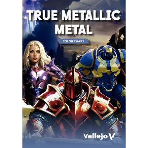 Vallejo színkártya: True Metallic Metal