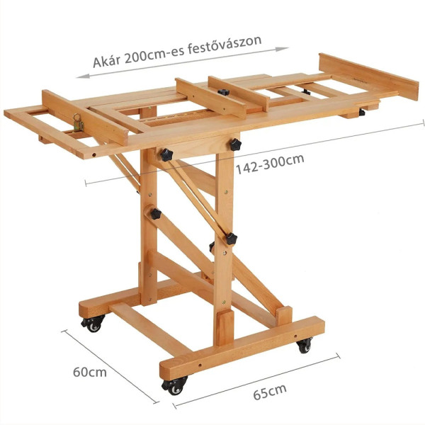 Festőállvány, műtermi - MEEDEN Deluxe Multi-Function Heavy Duty H-Frame Studio Easel Festőállvány, műtermi - MEEDEN Deluxe Multi-Function Heavy Duty H-Frame Studio Easel